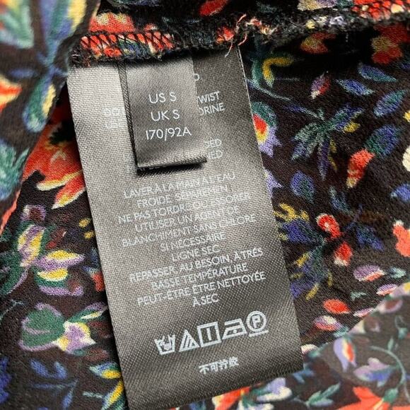 Anthropologie Helene Floral Ruffle Trim Boho Tunic Dress Size Small Oversized - Picture 10 of 12